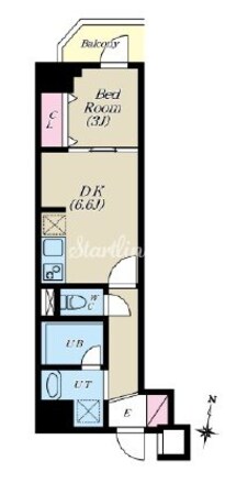 エスレジデンス菊川リヴィエの物件間取画像